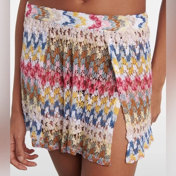 Missoni crochet knit lame mini shorts NWT - Picture 2 of 6